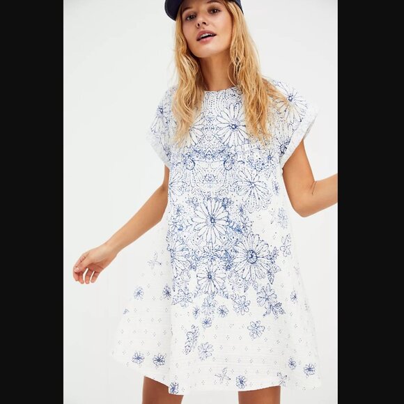 Free People Pinwheel Mini Dress - Picture 1 of 13